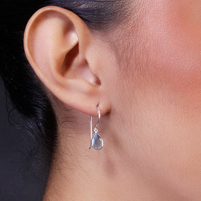 Brinco de Prata com Labradorita - 64995