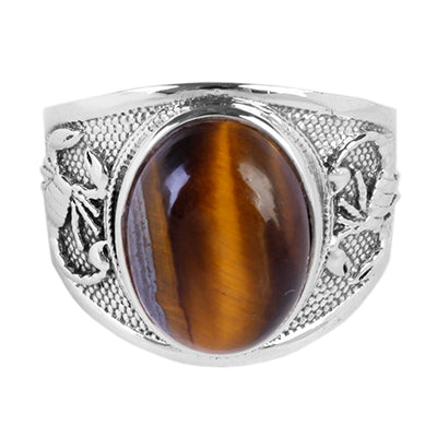 Anel de Prata com Olho de Tigre - 65030