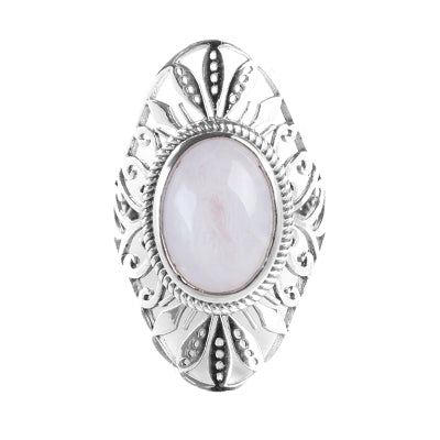 Anel de Prata com Pedra da Lua - 65032