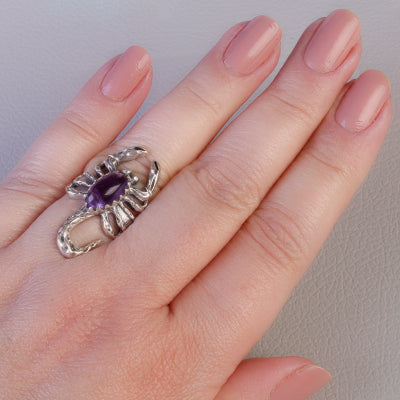 Anel de Prata Escorpião - 65033