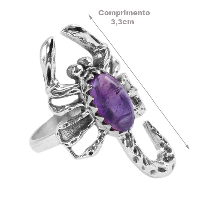 Anel de Prata Escorpião - 65033