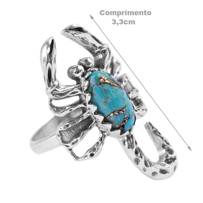Anel de Prata Escorpião - 65034