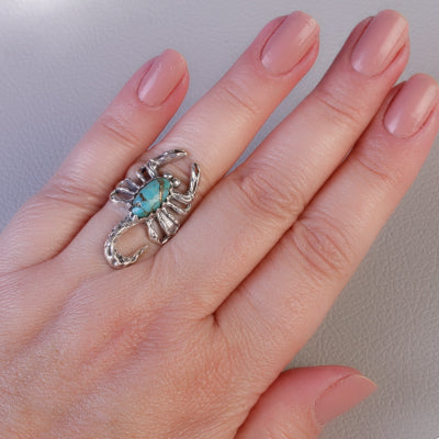 Anel de Prata Escorpião - 65034