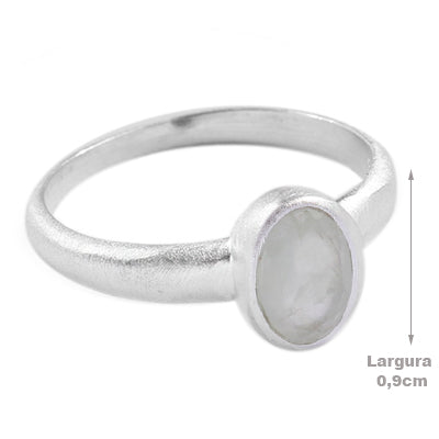 Anel de Prata com Prehnita - 65045