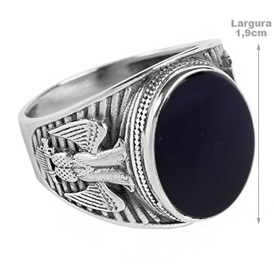 Anel de Prata Águia - 65055