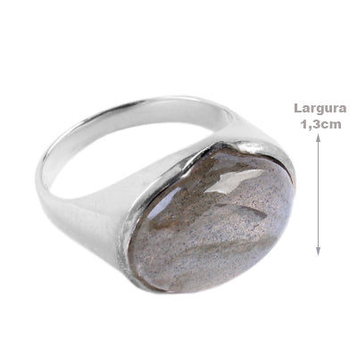 Anel de Prata com Labradorita - 65057