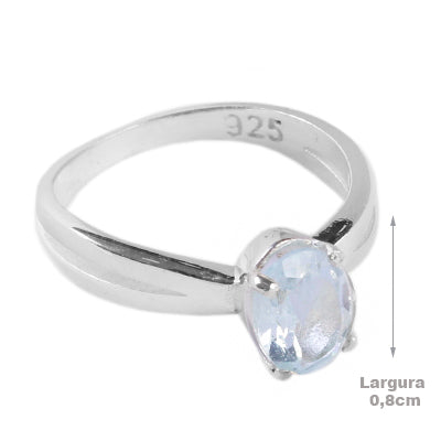 Anel de Prata com Topázio - 65072