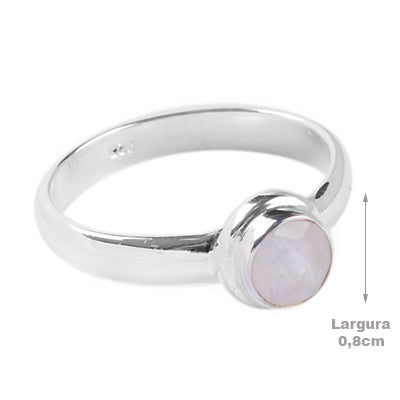 Anel de Prata com Pedra da Lua - 65087