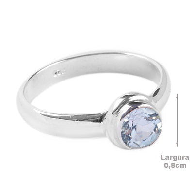 Anel de Prata com Topázio - 65088