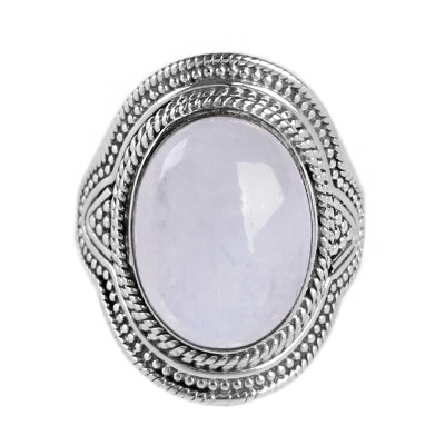 Anel de Prata com Pedra da Lua - 65094