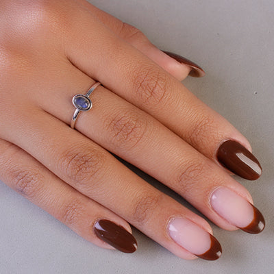 Anel de Prata com Rubi - 65078