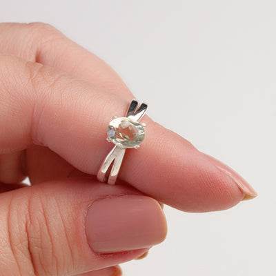 Anel de Prata com Citrino - 65106