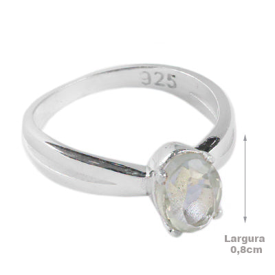Anel de Prata com Citrino - 65106
