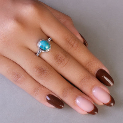 Anel de Prata com Pedras - 65114