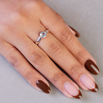 Anel de Prata com Topázio - 65119