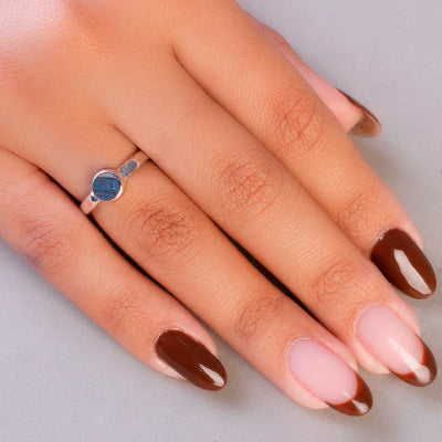 Anel de Prata com Labradorita - 65120