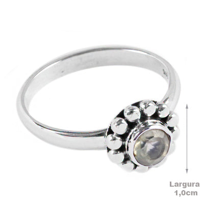 Anel de Prata com Prehnita - 65123