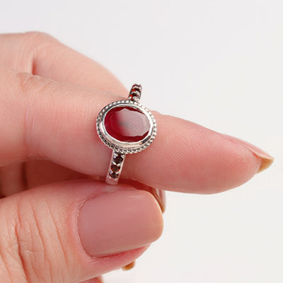 Anel de Prata com Pedras - 65141