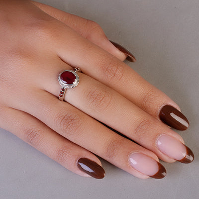 Anel de Prata com Pedras - 65141