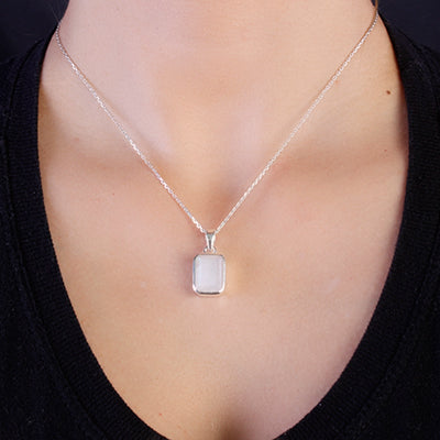 Pingente de Prata com Pedra da Lua - 65142