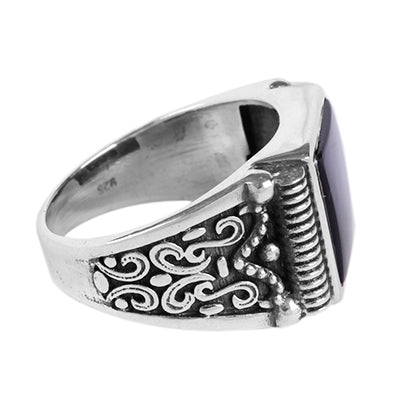 Anel de Prata com Ágata - 65148