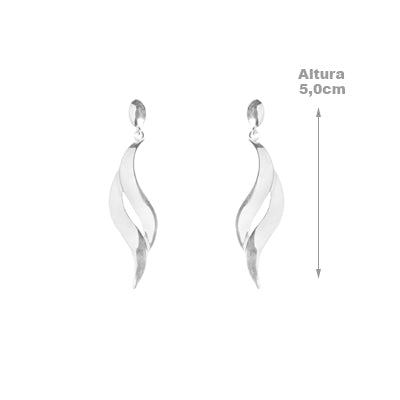 Brinco de Prata Liso - 65166