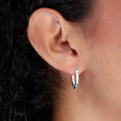 Argola de Prata com Zircônia - 65167