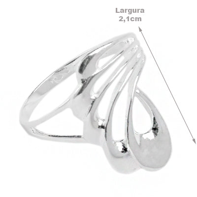 Anel de Prata Vazado - 65173