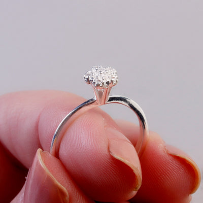 Anel de Prata com Zircônia - 65174