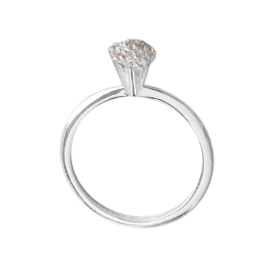 Anel de Prata com Zircônia - 65174