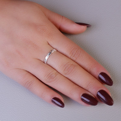 Anel de Prata com Zircônia - 65178