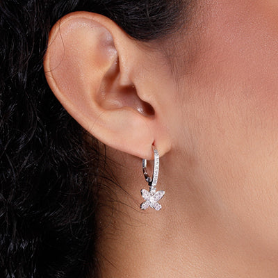 Argola de Prata Borboleta - 65194