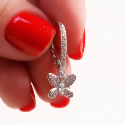 Argola de Prata Borboleta - 65194