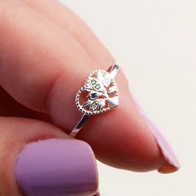 Anel de Prata Coração - 65231