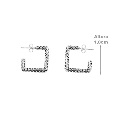 Argola de Prata Vazada - 65232