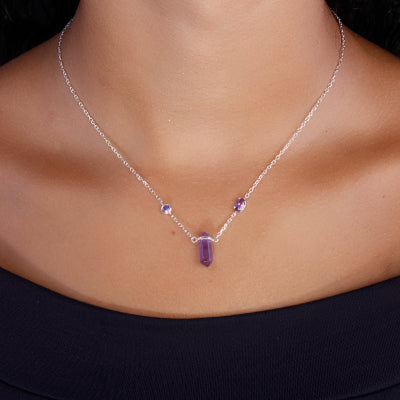 Gargantilha de Prata com Pedras - 65234