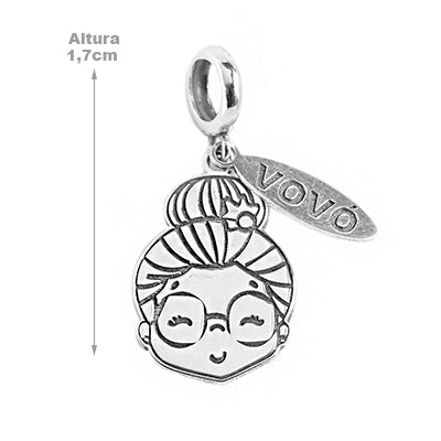 Berloque de Prata Vovó - 65235