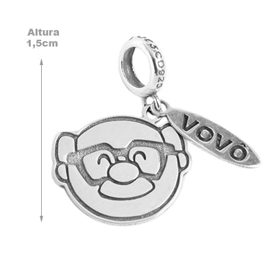 Berloque de Prata Vovô - 65236