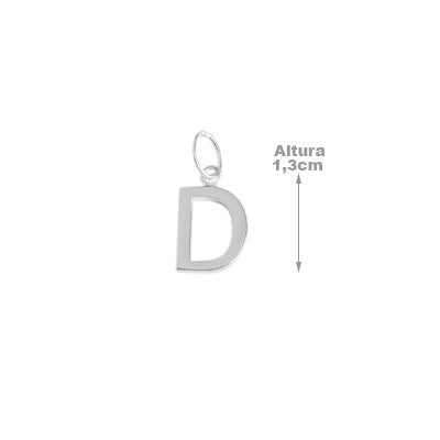 Pingente de Prata Letras - 65268