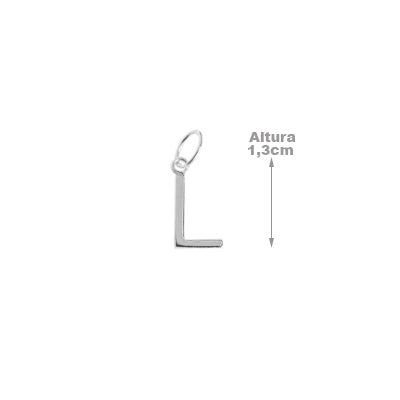 Pingente de Prata Letras - 65268