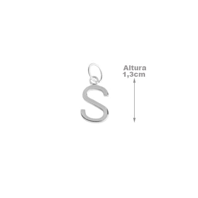 Pingente de Prata Letras - 65268
