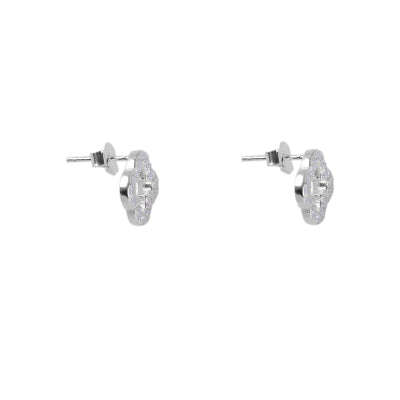 Brinco de Prata Trevo/Flor - 65288