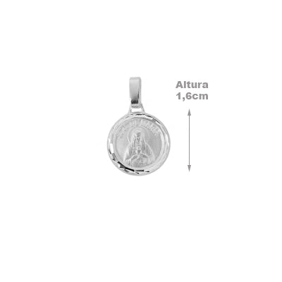 Medalha de Prata Sagrado Coração de Maria - 65307