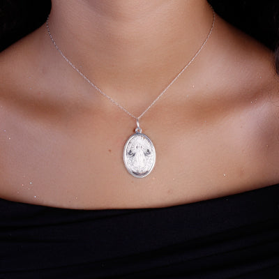 Pingente de Prata Nossa Senhora Aparecida - 65355