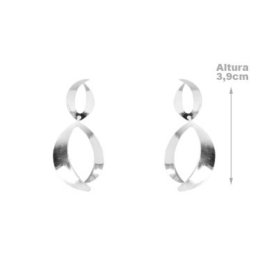 Brinco de Prata Liso - 65365