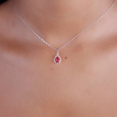 Pingente de Prata com Zircônias - 65377