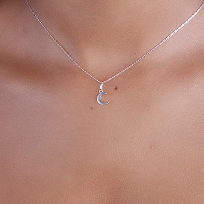 Pingente de Prata Lua - 65380