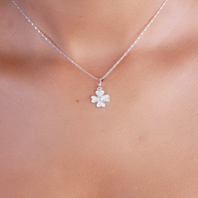 Pingente de Prata Trevo - 65388