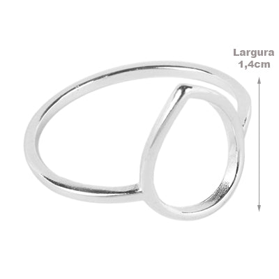 Anel de Prata Liso - 65422