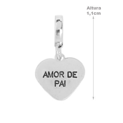 Berloque de Prata Coração - 65443